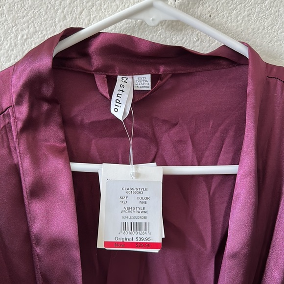 Purple Silk Robe (1) L/XL & (1) 1X/2X David’s Bridal - Picture 2 of 6